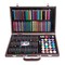 145 Pieces Deluxe Art Set in Portable Wooden Box Drawing Kit Set with Oil Pastels, Crayons, Colored Pencils, Watercolor Cakes, Brushes, Wooden Case Art Supplies (Wooden)